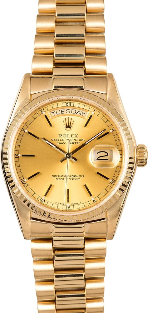 rolex 18 k gold presidental watch|Rolex day date gold.